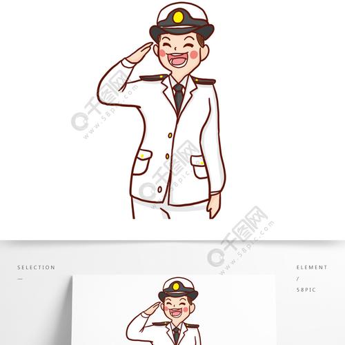 海军手绘画 海军手绘图