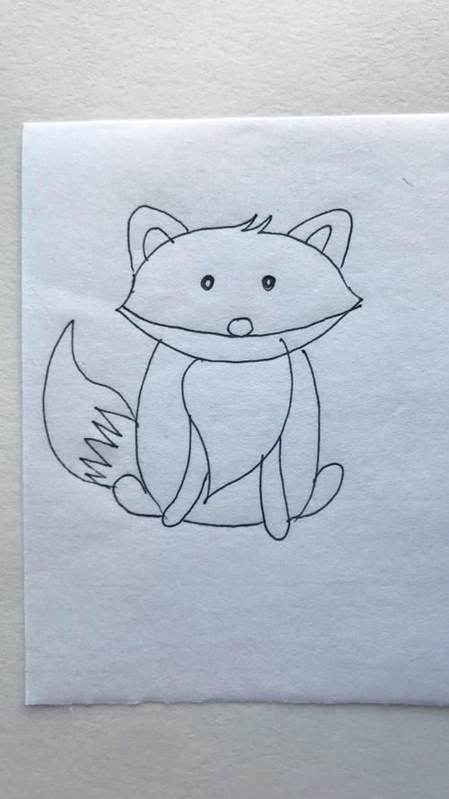 狐狸手绘画 狐狸的手绘画
