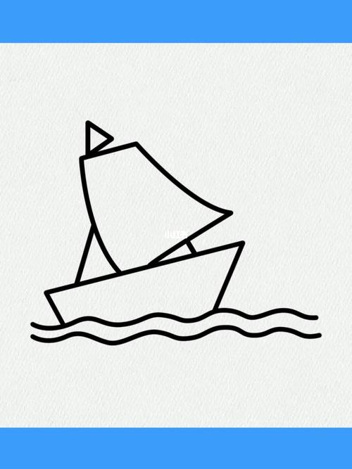帆船手绘画 帆船手绘简笔画