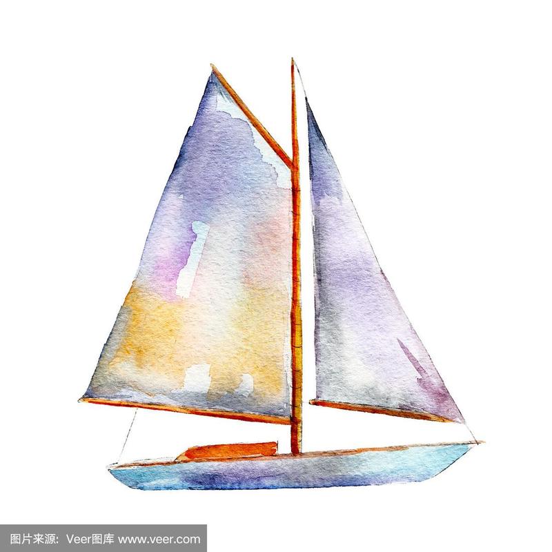 帆船手绘画 帆船手绘简笔画